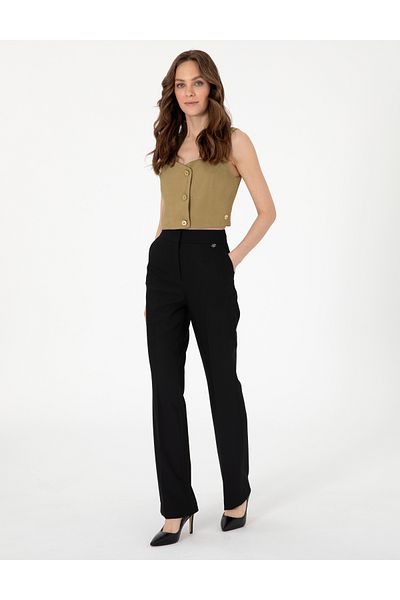 Pierre Cardin Black Fabric Trousers 50300025 -Vr046