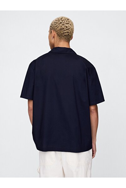 GAP ErkekFisto İşlemeli Poplin Gömlek