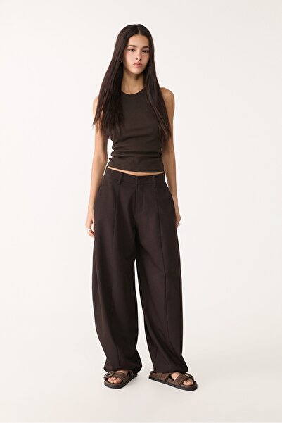 Stradivarius Dikiş detaylı smart baggy pantolon