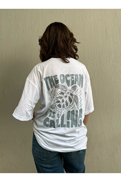 TRENDPUNKY - Μπλουζάκι Oversize με στάμπα χελώνας