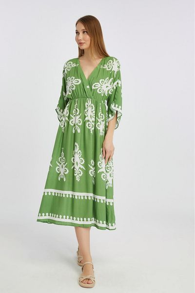 minikiss Printed Women's Viscose Dress