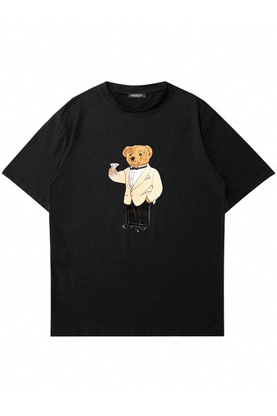 Mad&Calf Μπλουζάκι Unisex Business Teddy με στάμπα με λαιμόκοψη