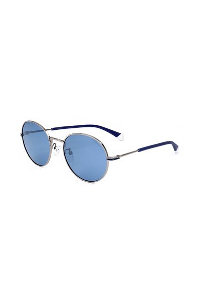 Polaroid ochelari de soare PLD 2093/G/S-6LB-54 unisex, rotunzi cu lentile polarizate albastre