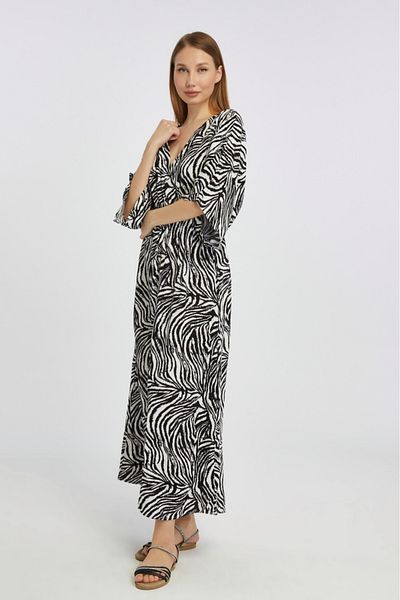 minikiss Rochie de damă din viscoză imprimată