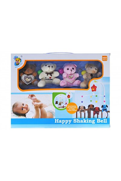 abnturk Oyun Parkı Ve Beşik Uyumlu Sevimli Peluş Oyuncaklı Müzikli Dönence