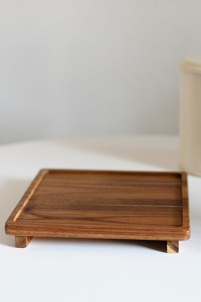 Dekorzdükkan Acacia Pedestal Stand
