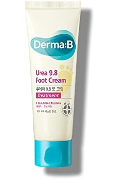 Derma B كريم للقدمين يحتوي على اليوريا 9.8%، كريم مرطب للأقدام الجافة والمتشق...