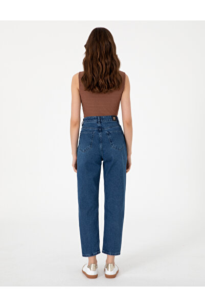 Pierre Cardin Mavi Mom High Waist Fit Jean Pantolon 50307837-VR036