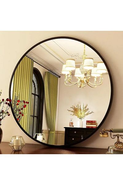 Generic 80*80 Aluminum Frame Wall Mirror, Perfect for Your Home Decor