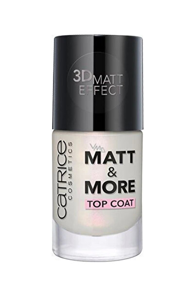 Catrice Matt & More Top Coat oje üst cila perlmut nail polish 10ml