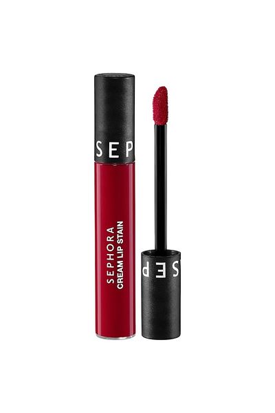 SEPHORA COLLECTION Cream Lip Stain 10HR Liquid Lipstick Cherry Red (94 Cherry Moon) 5ml