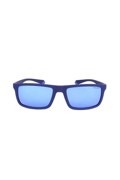 Polaroid Ochelari de soare Polaroid PLD 2134/S-ZX9-56 bărbați, pătrați cu oglindă albastră/lentile polarizate