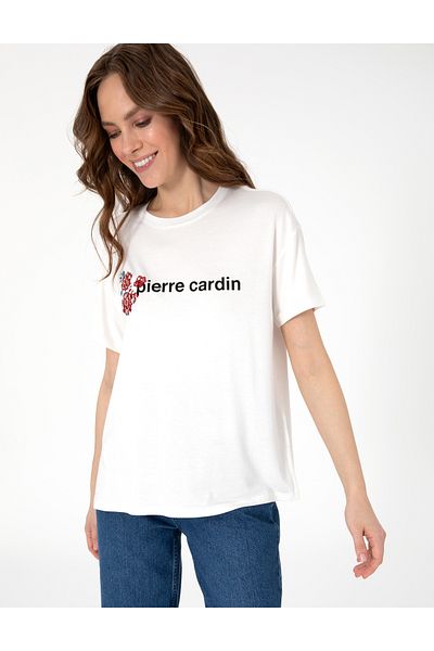 Pierre Cardin White Comfort Fit T-Shirt 50301466 -Vr013