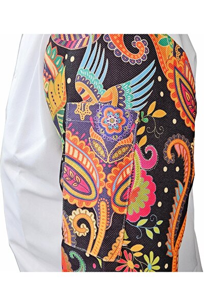 Ant Rotagrup Üniforma ve İş Elbiseleri Унисекс яке за готвач - Кухненско яке с етнически шарки и дълъг ръкав