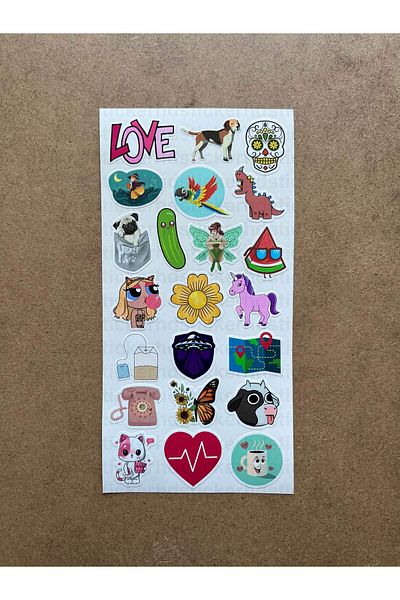 hdsticker 133 Mixed Themed Sticker Set - Bullet Journal, Agenda, Notebook, Laptop Sticker