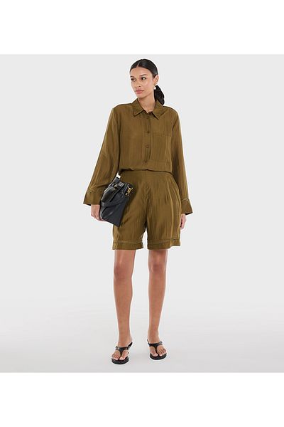 BCBG OPEN WORK DETAIL SHORT