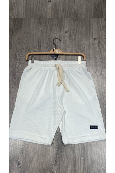 jackell Penye Dokulu Arka Cep Fermuarlı Erkek Şort