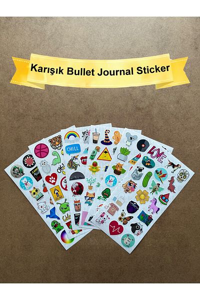 hdsticker 133 Mixed Themed Sticker Set - Bullet Journal, Agenda, Notebook, Laptop Sticker