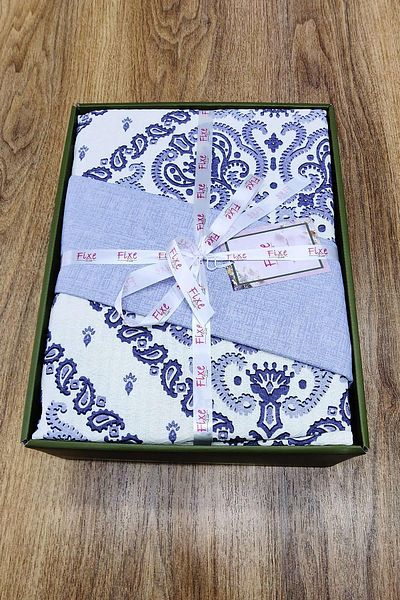 lissehome Alope Gray Single Pique Set 100% Cotton with Elastic Sheets