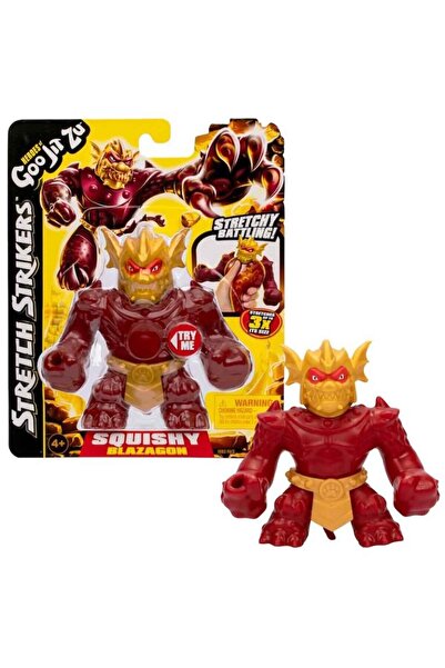 GIOCHI PREZIOSI Goojitzu HGJZ Stretch Strikers SQUISHY BLAZAGON Tekli Paket 4...