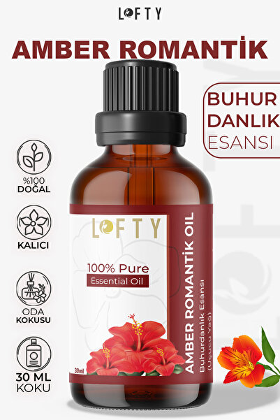 Lofty Amber Romantik Uçucu Yağ Buhurdanlık Esansı Oda Kokusu Esansiyel Yağ Bu...