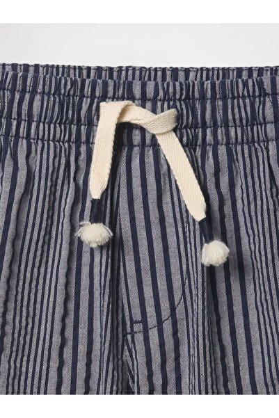 GAP Erkek Bebek Gri Seersucker Şort