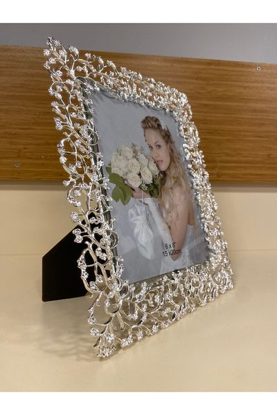 PLUS HOME Silver Large Size Rengak 15X20 cm Picture Frame