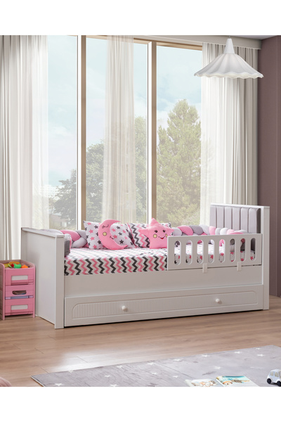 miracool Mira Beyaz Çocuk Odası / Ücretsiz Kurulum / Ortopedik Yaylı Yatak Dahil