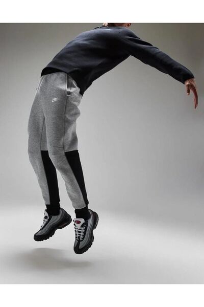 Nike Tech Fleece Jogger Gri-Siyah Erkek Eşofman Altı (Slim-Fit)