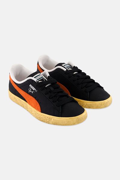 Puma x Select Kids Boy Clyde Vintage Lave Up Outdoor Shoes, Black