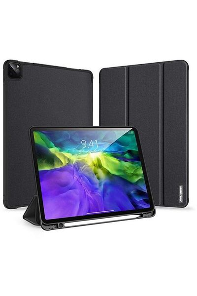 Jinyan JCPal DuraPro Protective Case for iPad Pro 12.9-inch 2019 to 2022 with Pencil Holder, Black