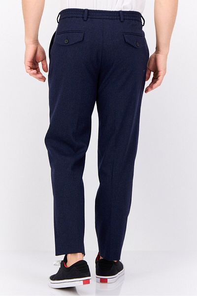Gant Men Slim Fit Solid Straight Leg Pants, Dark Blue