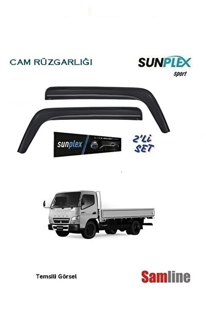 SUNPLEX Mitsub. Fuso Canter Cam Rüzgarlığı (2007-2025) 2'li Set