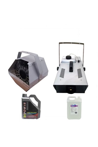 Depox Set Of Balloon Machine, Balloon Liquid 5 L And Smoke Machine, Smoke Liquid 4.5 L