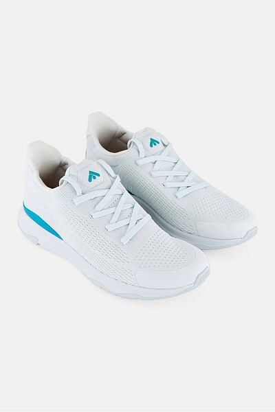 Fitflop Women Vitamin FFX Color-Pop Knitted Lace Up Shoes, Light Turquoise