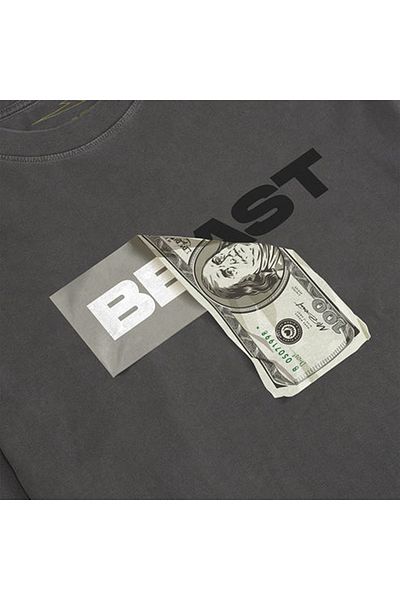 ACTIVE MODA - Men's Short Sleeve Tshirt Bea Printed Cotton Large Size Oversized Cotton