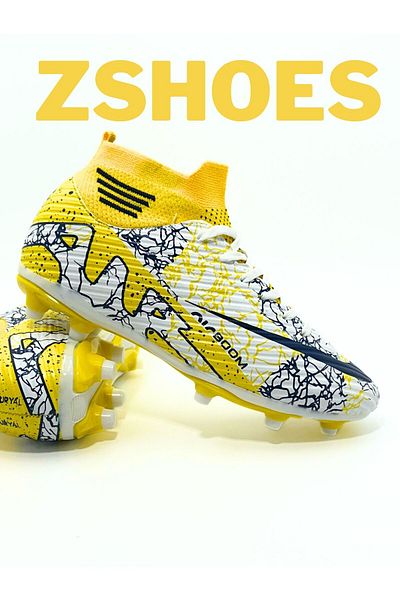 ZSHOES Cizme de fotbal unisex cu talpă TPU pentru gleznă