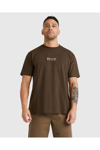 ACTIVE MODA - Men's Short Sleeve Tshirt Rvc Printed Cotton Large Size Oversized Cotton