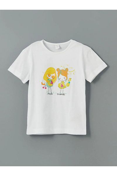 LC Waikiki Lcw Eco Printed Girl's T-Shirt and Leggings 2-Pack