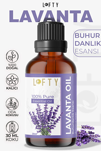 Lofty Lavanta Uçucu Yağ Buhurdanlık Esansı Oda Kokusu Esansiyel Yağ Buhur Yağ...