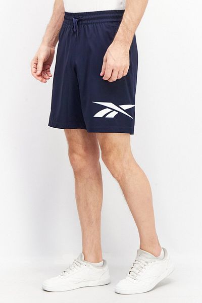 Reebok شورت رياضي رجالي للتدريب، أزرق داكن