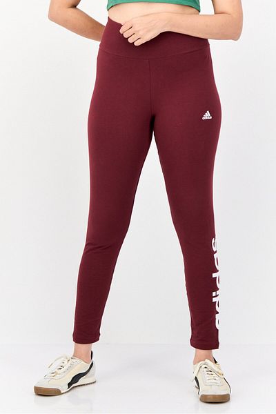 adidas Women Tight Fit Training Leggings, Maroon