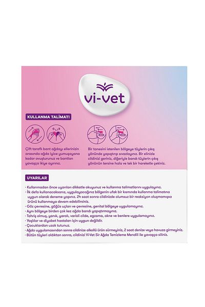 Vi-vet Waxing Tape for Face with Purdles 24 Pcs