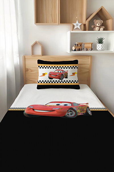 Talia Home طقم بيكيه فردي للأطفال بحافة يونيون منقوشة (TLAP-267)