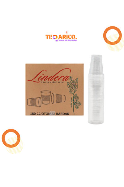 Lindera Plastik Bardak 3000'li 180 cc