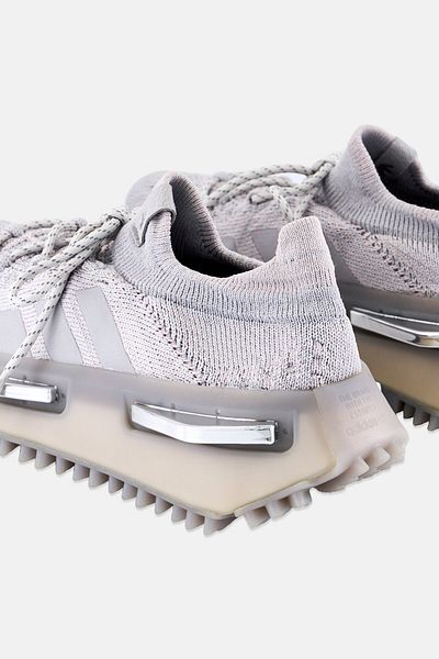 adidas Kids Boy Nmd S1 Lace Up Outdoor Shoes, Light Grey