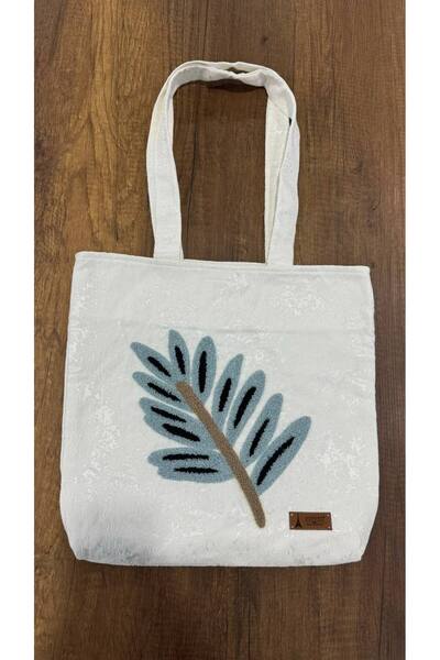 MetuCA Women's 3D Drain Embroidered Beach Bag Large Volume Summer Model