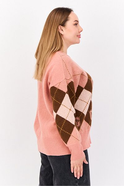 Gant Women Crew Neck Knitted Sweater, Pink