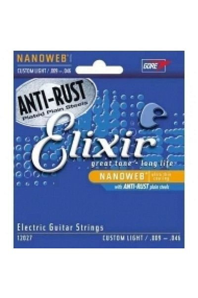Elixir 12027 Nanoweb سلسلة جيتار كهربائي خفيفة مخصصة (9-46)