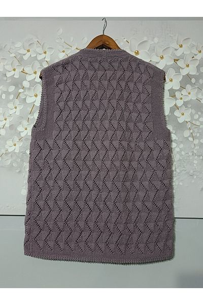caddegiyimpendik Hand Knitted Wool Vest